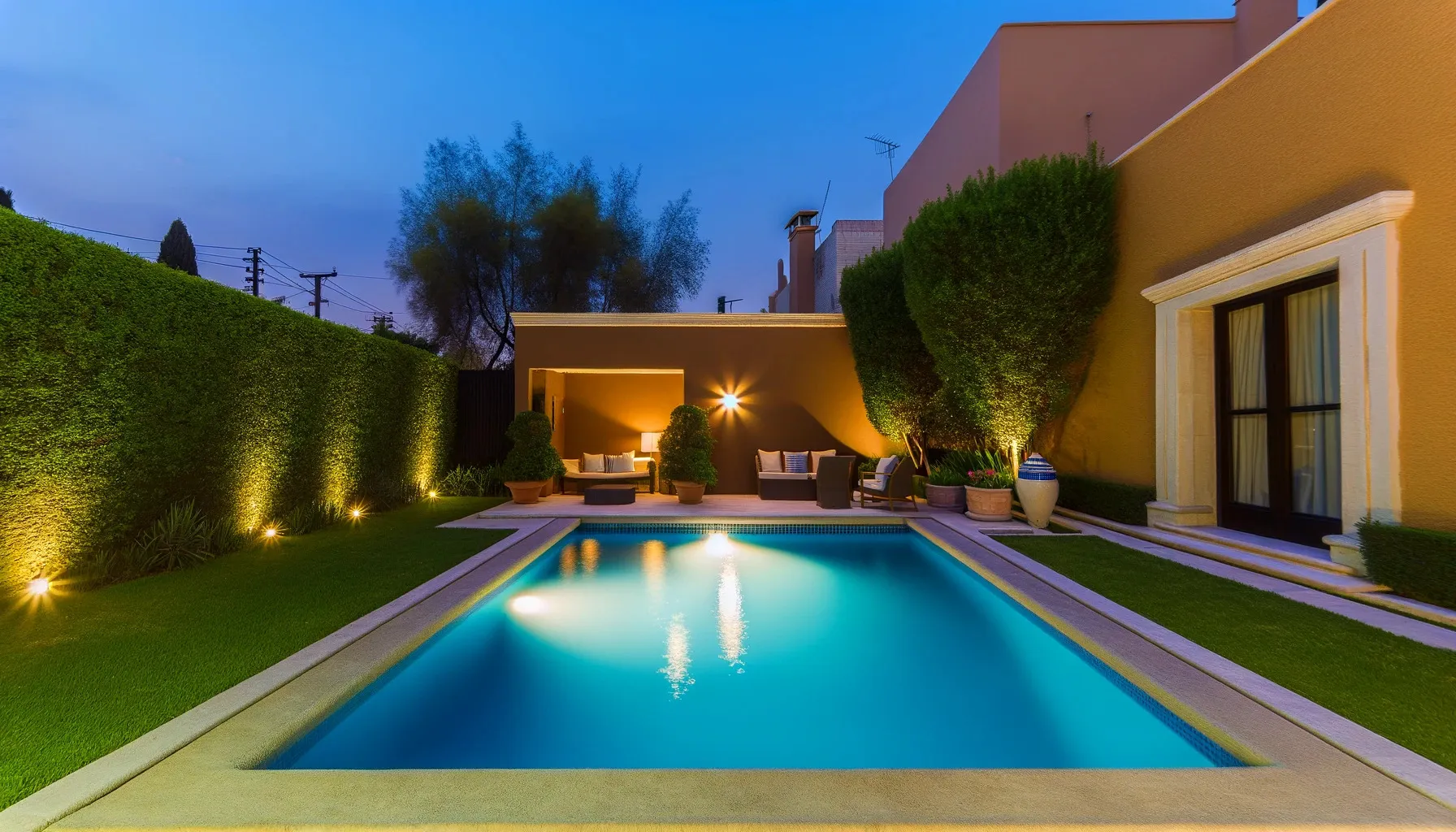 Alberca construida por Pool Designers México